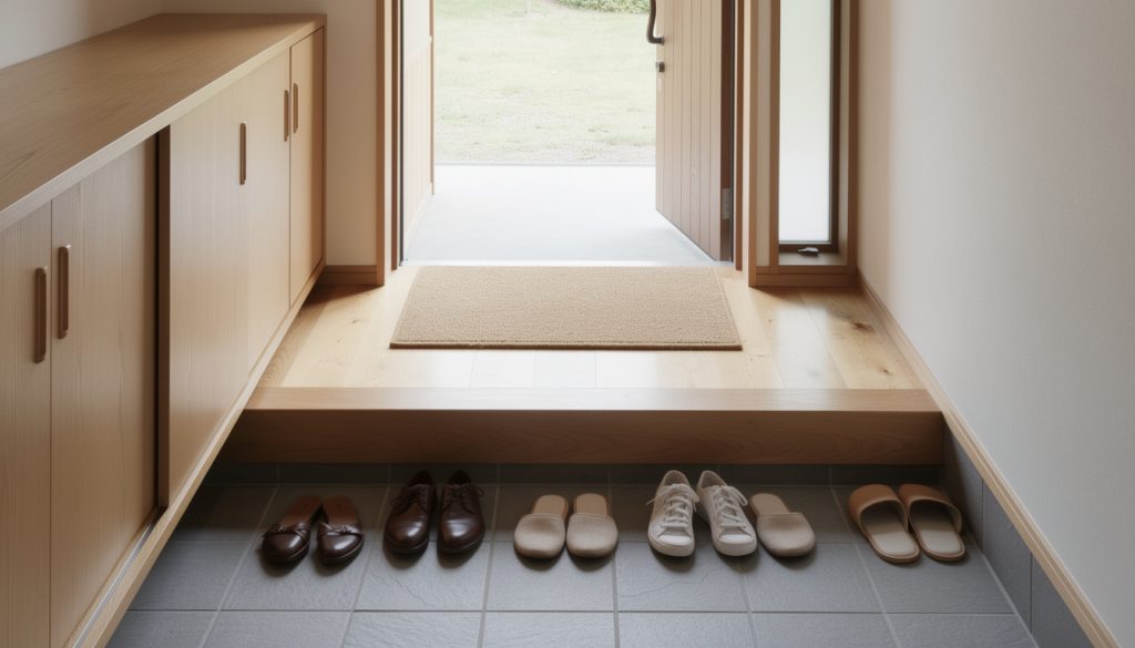 découvrez comment organiser l'entrée de votre maison à la japonaise avec un genkan : optimisez le rangement des chaussures, choisissez des tapis adaptés et créez un sas accueillant et fonctionnel.