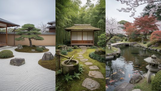 Jardins japonais : comprendre les grands types (jardin sec, jardin de thé, paysage).