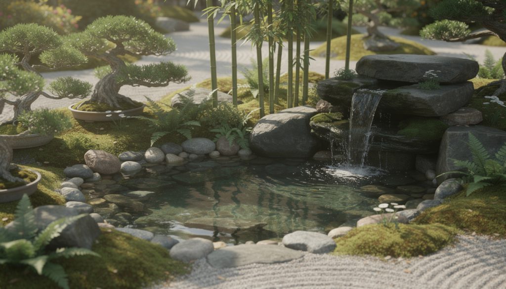 découvrez comment intégrer un point d’eau à la japonaise dans votre jardin, avec un bassin, une petite cascade ou un simple jeu d’eau pour une ambiance zen et naturelle.